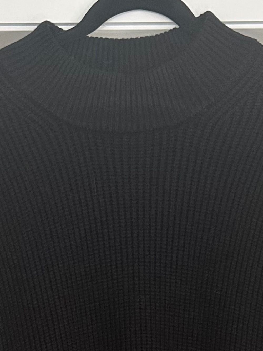 NWT - JUST FEMALE Sophie Black Chunky Rib Knit Sweater Tunic / Dress - Size L - Picture 7 of 8